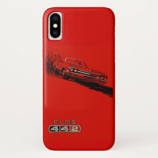 Capa Para iPhone Da Case-Mate Reprodução de pôster do Oldsmobile 442 de 1964.