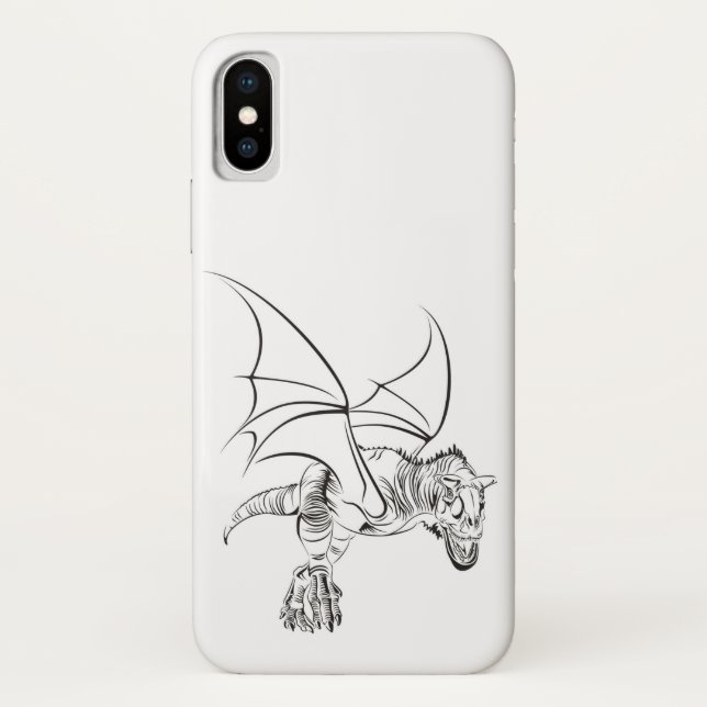 Capa Para iPhone, Case-Mate Réptil Alado / Tribal (Verso)