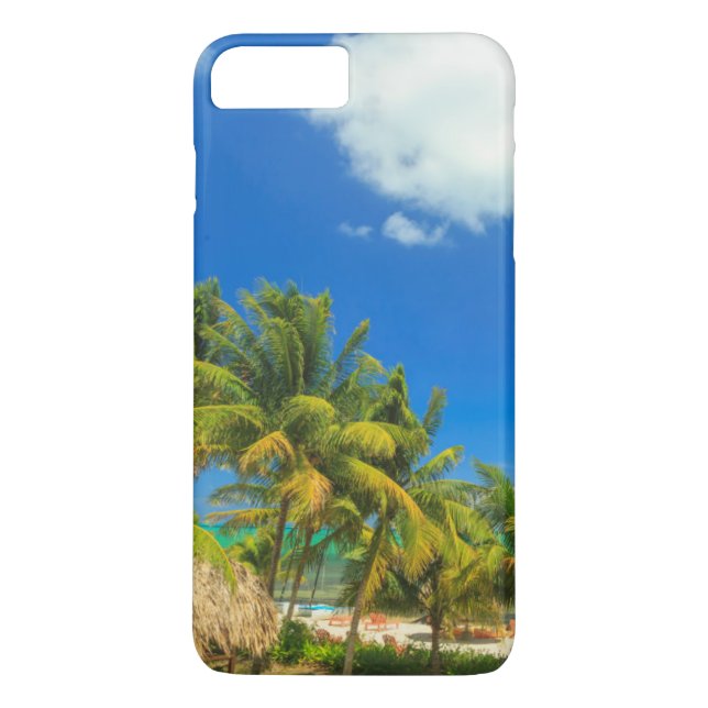 Capa Para iPhone, Case-Mate Resort de praia tropical, Belize (Verso)