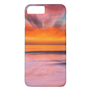 Capa iPhone 8 Plus/7 Plus Resumo do pôr do sol da Praia de Tamarack