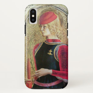 Capa Para iPhone Da Case-Mate RETRATO de ST GEORGE, vermelho, preto, amarelo do