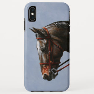 Capa Para iPhone XS Max Retrato do Cavalo de Brown Bay Oldenburg