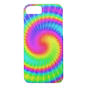 Capa iPhone 8/7 Retro Tie Dye Hippie Psychedelic