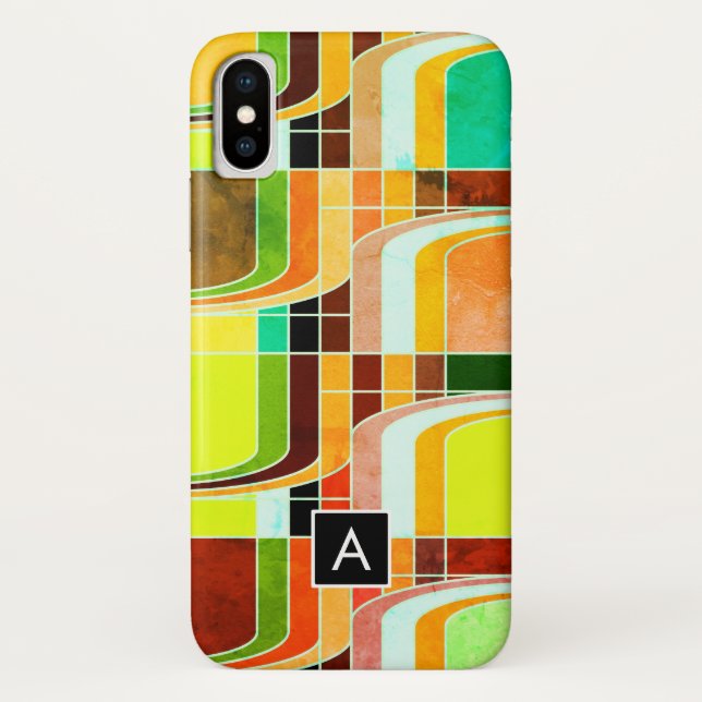 Capa Para iPhone, Case-Mate Retrospectivo Funky Colorido Inspirado (Verso)