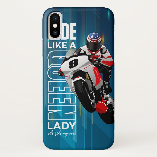 Capa Para iPhone, Case-Mate Rider King | Caso iPhone X (Rainha) (Verso)