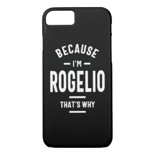 Capa iPhone 8/7 Rogelio Personalizado Nome Aniversário