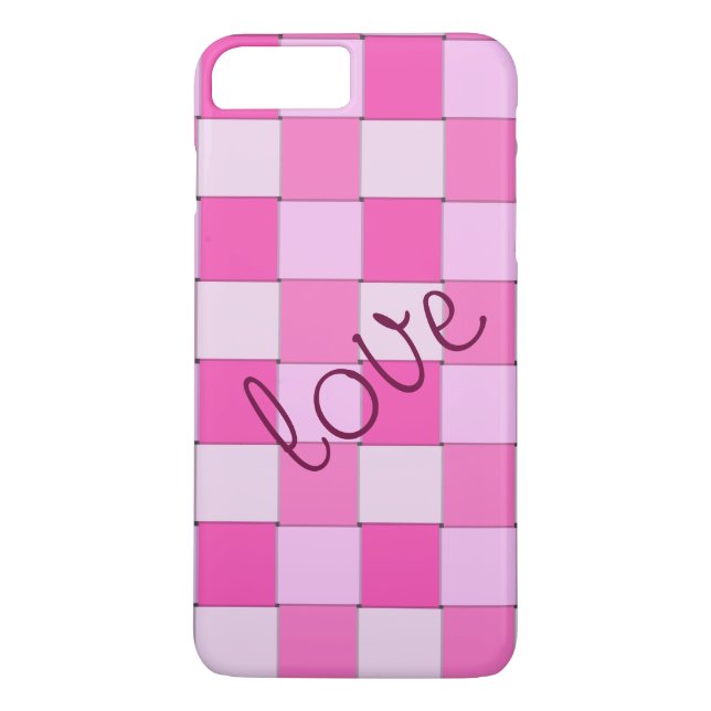 Capa Para iPhone, Case-Mate Romanichel, Tecidos Rosa, com Amor (Verso)