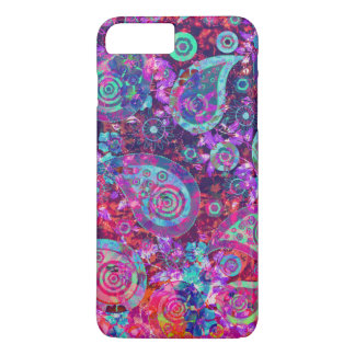 Capa Para iPhone Da Case-Mate Rosa abstrato bonito e Aqua Paisley
