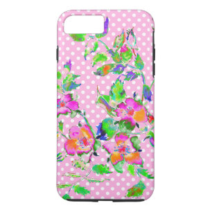 Capa Para iPhone Da Case-Mate Rosa de Vintage - bolinhas rosa e branca
