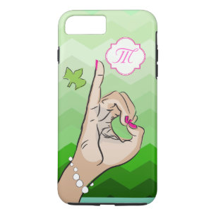 Capa Para iPhone Da Case-Mate Rosa e verde da vida do círculo estudantil