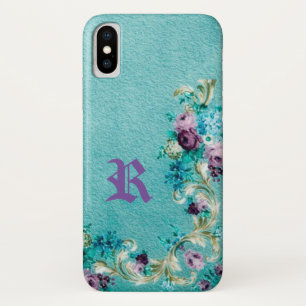 Capa Para iPhone Da Case-Mate Rosa elegante, cor-de-rosa púrpura, floral vitoria