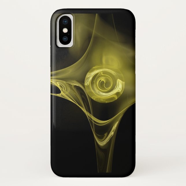 CAPA PARA iPhone, Case-Mate  ROSA FRACTAL AMARELO ANTIGUE (Verso)