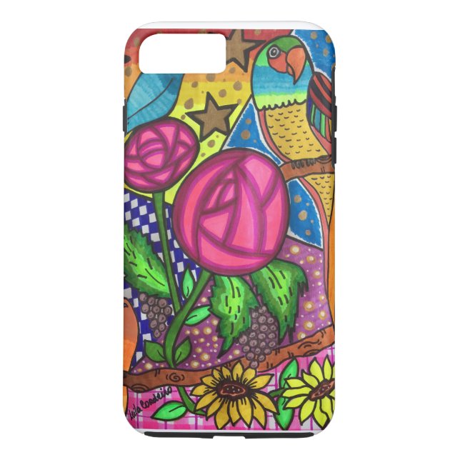 Capa Para iPhone, Case-Mate Rosas e pássaros (Verso)