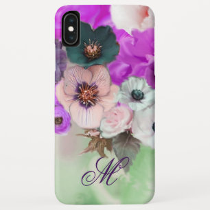 CAPA PARA iPhone DA Case-Mate ROSAS ROXAS PURPURA, FLORES DE ANEMONA BRANCA MONO