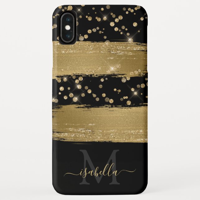 Capa Para iPhone, Case-Mate Roteiro de Ouro Preto Monogramado (Verso)