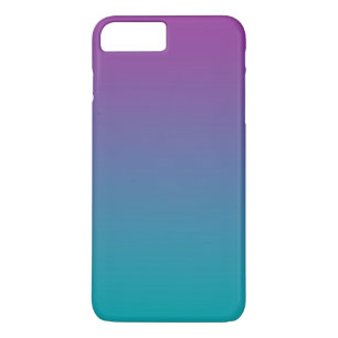 Capa iPhone 8 Plus/7 Plus Roxo & cerceta Ombre