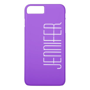 Capa Para iPhone Da Case-Mate Roxo Colorido, Nome Jumbo Personalizado