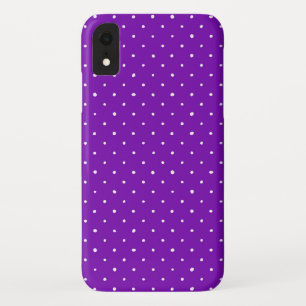 Capa Para iPhone Da Case-Mate roxo com bolinhas brancas