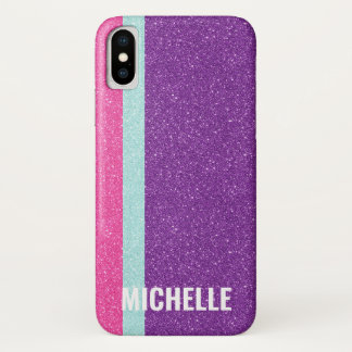 Capa Para iPhone Da Case-Mate Roxo de Fuchsia Aqua| Girly Lady Boss