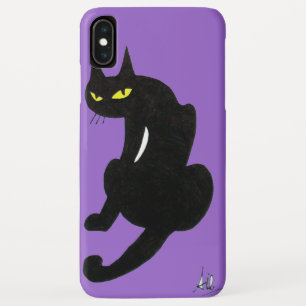 Capa Para iPhone Da Case-Mate Roxo de NINJA do CAT PRETO