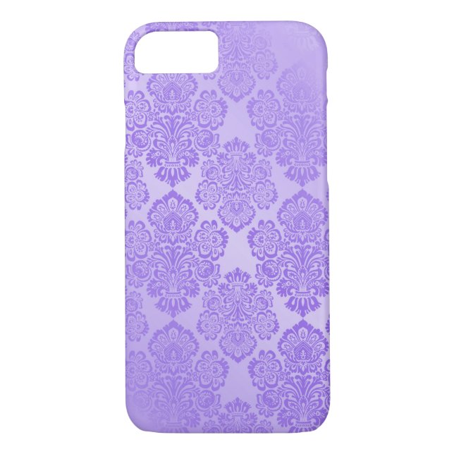 Capa Para iPhone, Case-Mate Roxo Elegante Damask (Verso)