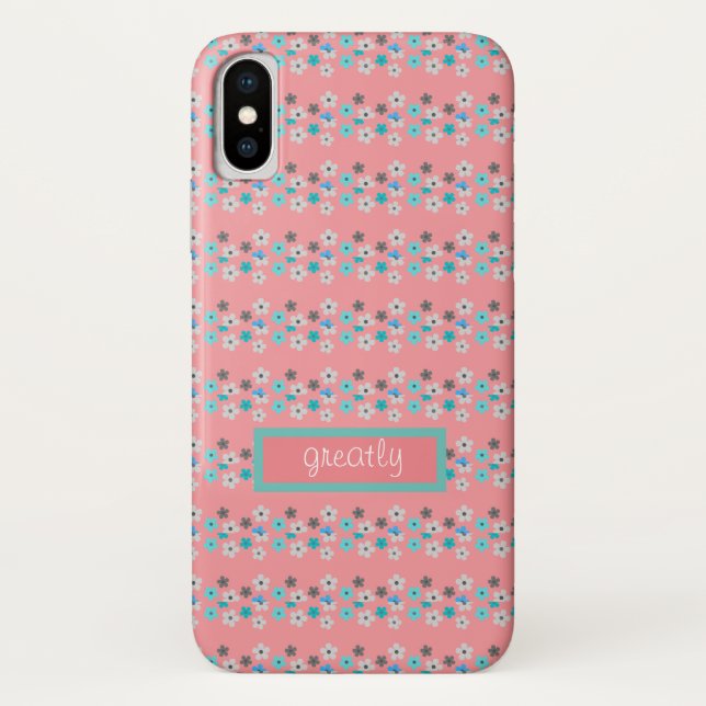 Capa Para iPhone, Case-Mate Rustic Modern Floral (Verso)