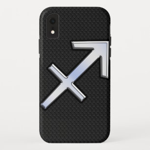 Capa Para iPhone XR Sagitário Moderno - Sinal Zodiac na Pele Cobra