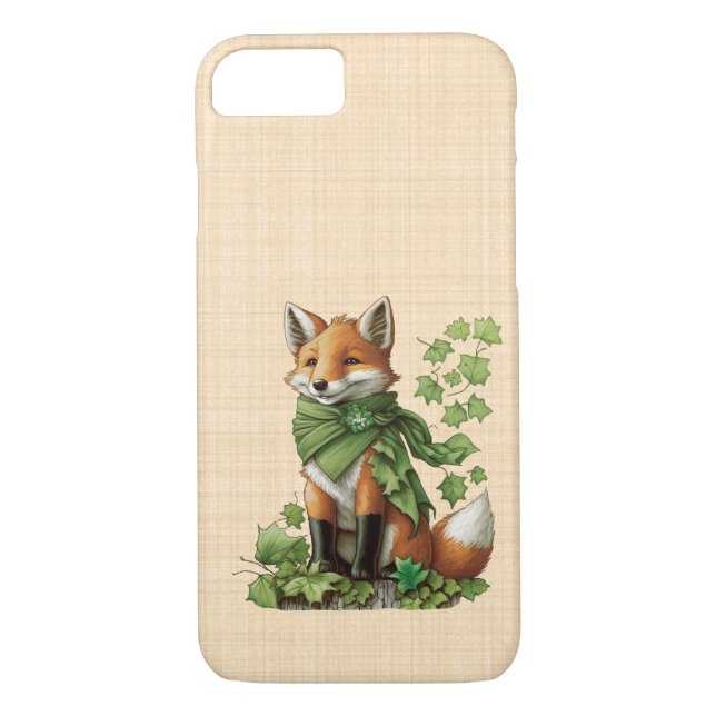 Capa Para iPhone, Case-Mate Saint-Patrick - Renard chanceux et mignon (Verso)