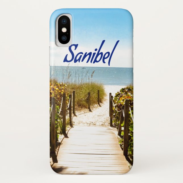 Capa Para iPhone, Case-Mate Sanibel Island Beach Ocean (Verso)