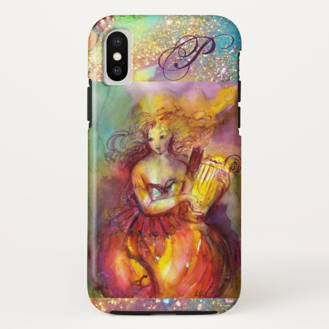 CAPA PARA iPhone, Case-Mate  SAPPHO, DANÇA, MÚSICA E MONOGRAMA DE POESIA (Verso)