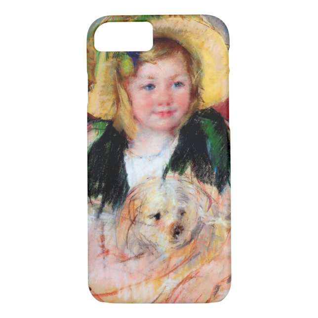 Capa Para iPhone, Case-Mate Sara com seu cachorro, Cassatt (Verso)