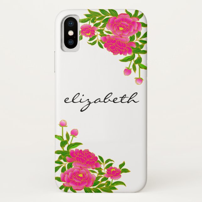 Capa Para iPhone, Case-Mate Script Manuscrito Floral (Verso)