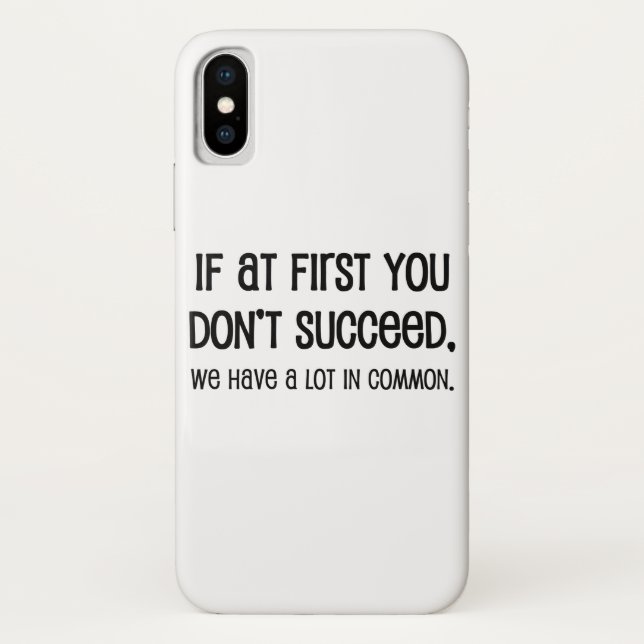 Capa Para iPhone, Case-Mate Se Ao Primeiro Você Não Consegue (Verso)