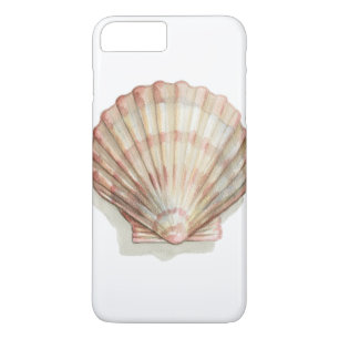 Capa iPhone 8 Plus/7 Plus Seashell Rosa e Cream