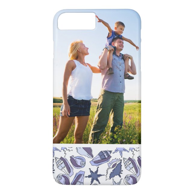 Capa Para iPhone, Case-Mate Seashells feitos sob encomenda de Lavendar da foto (Verso)