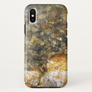 Capa Para iPhone Da Case-Mate Seixos Marrons e Cinzas Desgastados pelo Rio Abstr