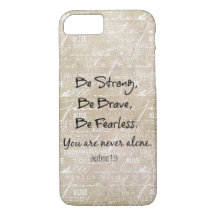 Seja forte, corajosa, sem coração, com Bíblia vers