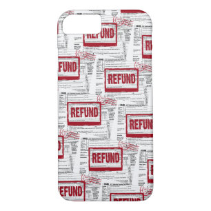 Capa iPhone 8/7 selo de reembolso de imposto sobre o rendimento