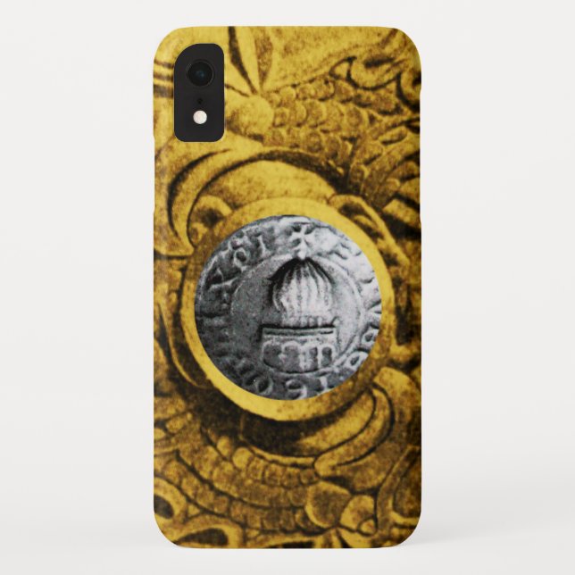 Capa Para iPhone, Case-Mate SELO DO MODELO KNIGHTS - amarelo (Verso)
