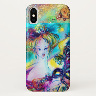 Capa Para iPhone Da Case-Mate SENHORA COM PENA MÁSCARA Veneza Mascarada NOITE