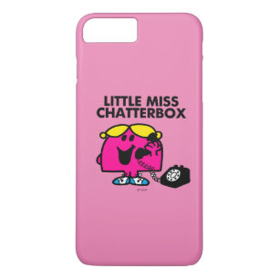 Capa Para iPhone Da Case-Mate Senhorita pequena Chatterbox & telefone preto