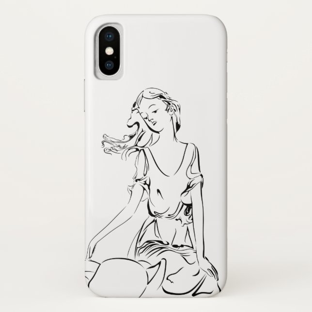 Capa Para iPhone, Case-Mate Sentado Fada... (Verso)