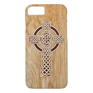 Capa iPhone 8/7 Sepia Woodcut Celta Cross