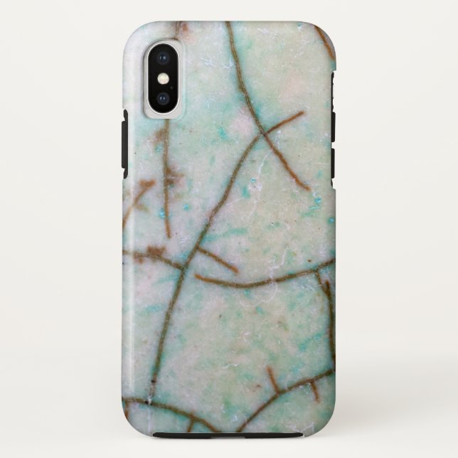 Capa Para iPhone, Case-Mate Série Gemstone - Turquesa Leve Cracking (Verso)