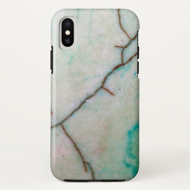 Capa Para iPhone, Case-Mate Série Gemstone - Turquesa Rupida com Verde (Verso)