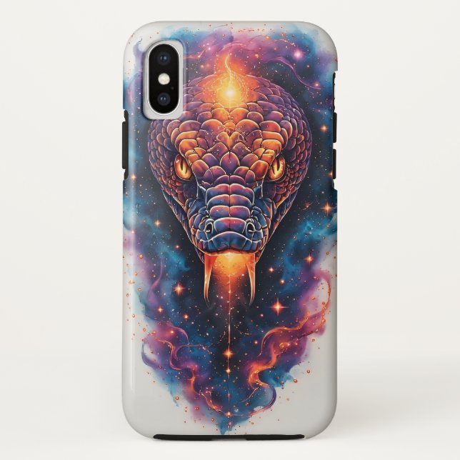 Capa Para iPhone, Case-Mate Serpente Cósmica Vívida Com Espaço Expansivo (Verso)