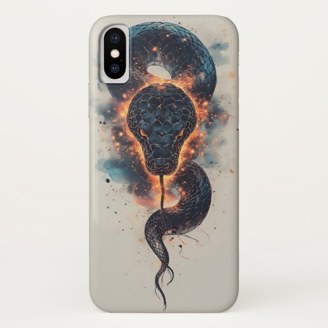 Capa Para iPhone, Case-Mate Serpente Cósmica Vívida Com Espaço Expansivo (Verso)