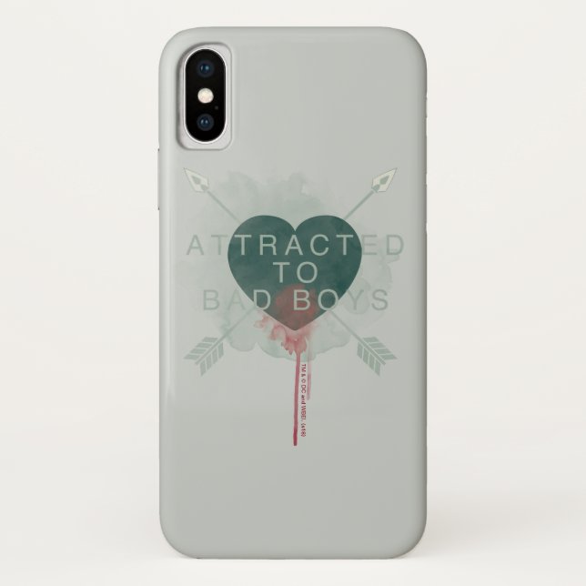 Capa Para iPhone, Case-Mate Seta | Coração Piercado "Atraído A Meninos Maus" (Verso)