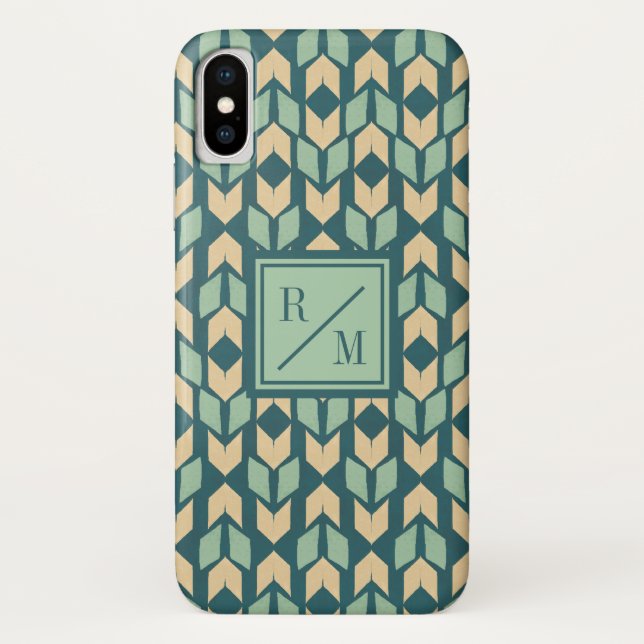Capa Para iPhone, Case-Mate Seta geométrica exterior da cerceta de etapa | do (Verso)