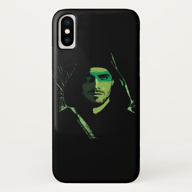 Capa Para iPhone, Case-Mate Seta | Saída Verde Estilizada em Seta Verde (Verso)